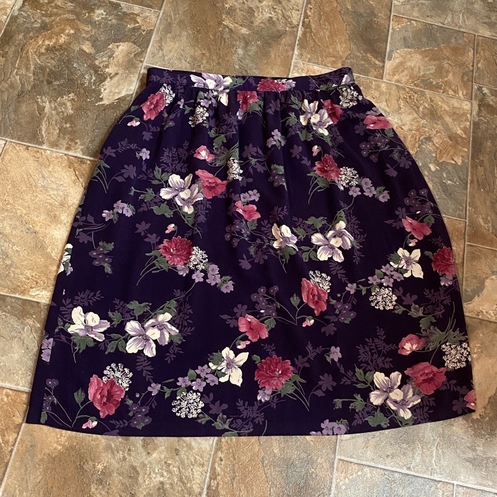 Southern Lady Purple Floral Women's Skirt - Size 20W